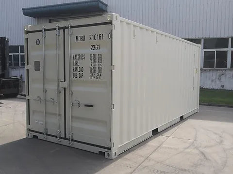 VERSANDCONTAINER 20 FUSS TROCKENWAGEN WEISS - NEU